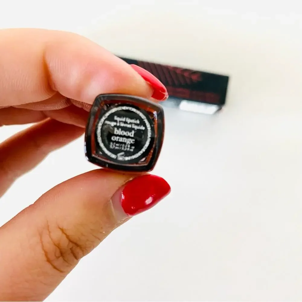 NEW MENTED SEPHORA Blood Orange Fiery Red Matte Finish Liquid Lipstick